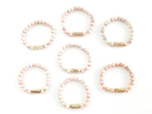 Load image into Gallery viewer, Inspirational Natural Stone Bracelet Engraved Charm