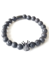 Load image into Gallery viewer, Lava Rock Bracelet Diffuser Bracelet Crown Bracelet