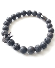 Load image into Gallery viewer, Lava Rock Bracelet Diffuser Bracelet Crown Bracelet