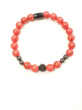 Load image into Gallery viewer, Red Turquoise Royal Crown Bracelet