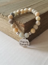 Load image into Gallery viewer, Natural Stone Handmade Custom Engraved Charm Bracelet