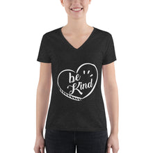 Load image into Gallery viewer, Be Kind - Women's V-neck Tee