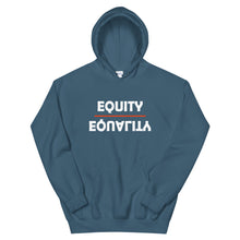 Load image into Gallery viewer, Equity Over Equality - Bold - White - Hooded Sweatshirt