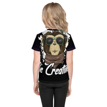 Load image into Gallery viewer, Be Creative - All Over - Black - Kids T-Shirt