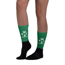 Load image into Gallery viewer, WYSP - What's Your Soul Purpose? - Ozark - Green & Black Foot Sublimated Socks