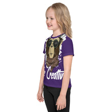 Load image into Gallery viewer, Be Creative - All Over - Purple - Kids T-Shirt