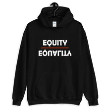 Load image into Gallery viewer, Equity Over Equality - Bold - White - Hooded Sweatshirt