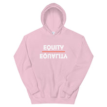 Load image into Gallery viewer, Equity Over Equality - Bold - White - Hooded Sweatshirt