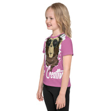 Load image into Gallery viewer, Be Creative - All Over - Pink - Kids T-Shirt