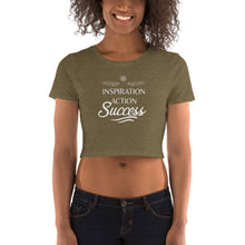 Load image into Gallery viewer, Inspiration Action Success - Women’s Crop Tee