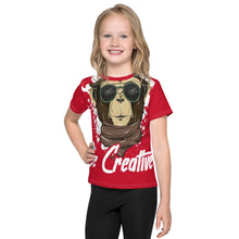 Load image into Gallery viewer, Be Creative - All Over - Red - Kids T-Shirt