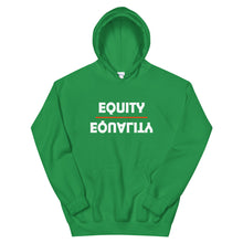 Load image into Gallery viewer, Equity Over Equality - Bold - White - Hooded Sweatshirt