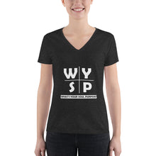 Load image into Gallery viewer, WYSP - What's Your Soul Purpose? - Cross - Women's Fashion Deep V-neck Tee