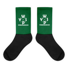 Load image into Gallery viewer, WYSP - What's Your Soul Purpose? - Ozark - Green & Black Foot Sublimated Socks