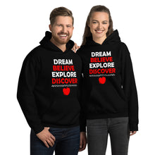 Load image into Gallery viewer, Dream Believe Explore Discover - Hooded Sweatshirt