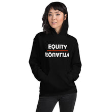 Load image into Gallery viewer, Equity Over Equality - Bold - White - Hooded Sweatshirt