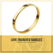 Load image into Gallery viewer, Engraved Love Bangle