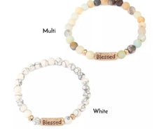 Load image into Gallery viewer, Natural Stone Handmade Inspirational Charm Bracelet
