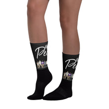 Load image into Gallery viewer, We are the People - Bold - White - Black &amp; Black Foot Sublimated Socks