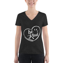 Load image into Gallery viewer, Be Kind - Women&#39;s V-neck Tee