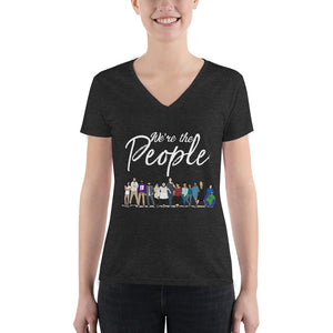 We are the People - Bold - Women's Fashion Deep V-neck Tee