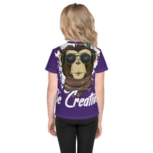 Load image into Gallery viewer, Be Creative - All Over - Purple - Kids T-Shirt