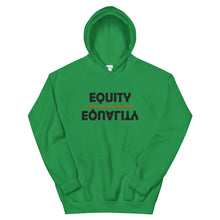 Load image into Gallery viewer, Equity Over Equality - Bold - Black - Hooded Sweatshirt