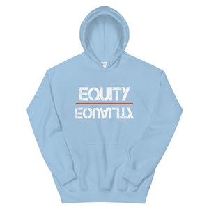 Equity Over Equality - White - Hooded Sweatshirt