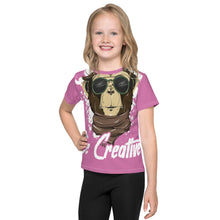Load image into Gallery viewer, Be Creative - All Over - Pink - Kids T-Shirt