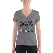 Load image into Gallery viewer, We the People - Bold - Women&#39;s Fashion Deep V-neck Tee