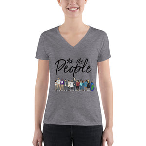 We the People - Bold - Women's Fashion Deep V-neck Tee