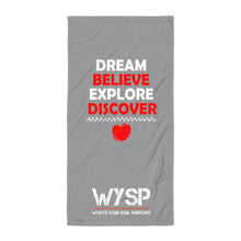 Load image into Gallery viewer, Dream Believe Explore Discover - Gray Towel