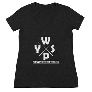 WYSP - What's Your Soul Purpose? - Ozark - Women's Fashion Deep V-neck Tee