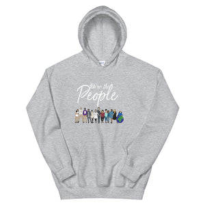 We are the People - Bold - White - Hooded Sweatshirt