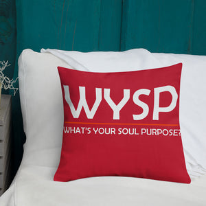 WYSP - Equity Over Equality - Red & Blue - Premium Pillow
