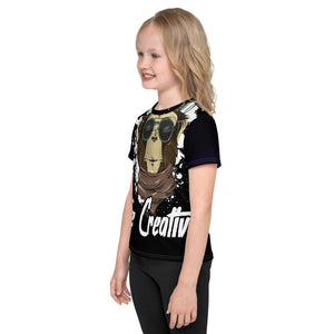 Be Creative - All Over - Black - Kids T-Shirt