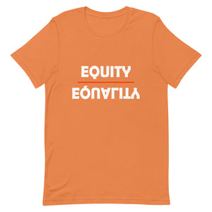Equity Over Equality - Bold - White - Short-Sleeve Unisex T-Shirt