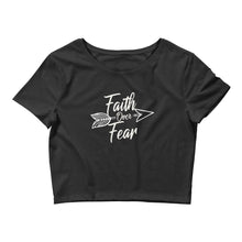 Load image into Gallery viewer, Faith Over Fear - Women’s Crop Tee