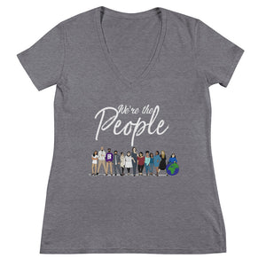We are the People - Bold - Women's Fashion Deep V-neck Tee