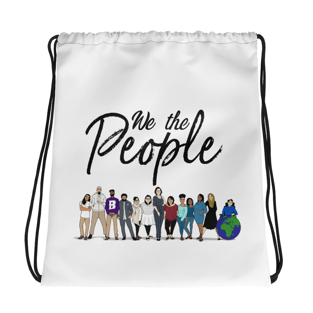 We the People - Bold - Black - Drawstring bag