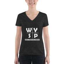 Load image into Gallery viewer, WYSP - What&#39;s Your Soul Purpose? - Cross - Women&#39;s Fashion Deep V-neck Tee