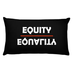 WYSP - Equity Over Equality - Black & White - Premium Pillow