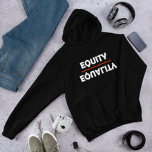 Load image into Gallery viewer, Equity Over Equality - Bold - White - Hooded Sweatshirt