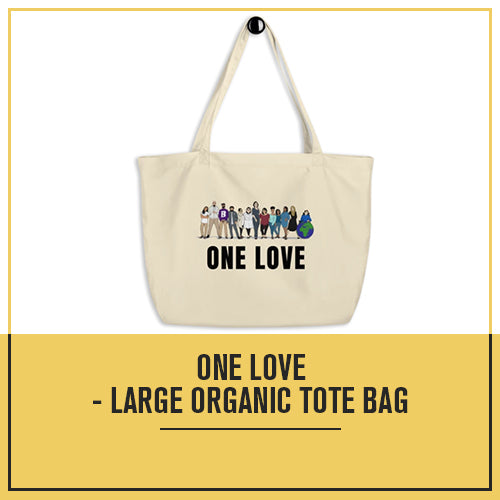 One Love - Large organic tote bag